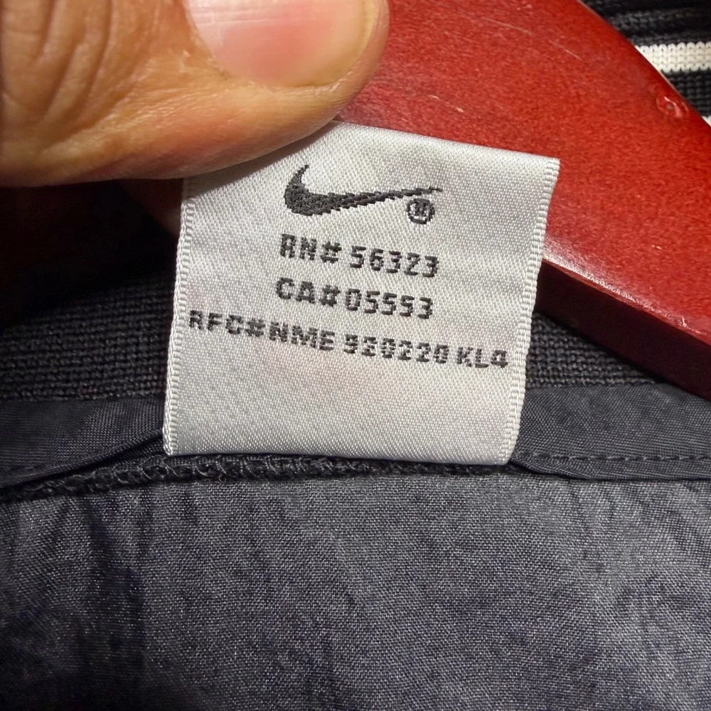Nike Windbreaker Mens Large Black Vintage 90s Quarter Zip Neon Green Logo ER89